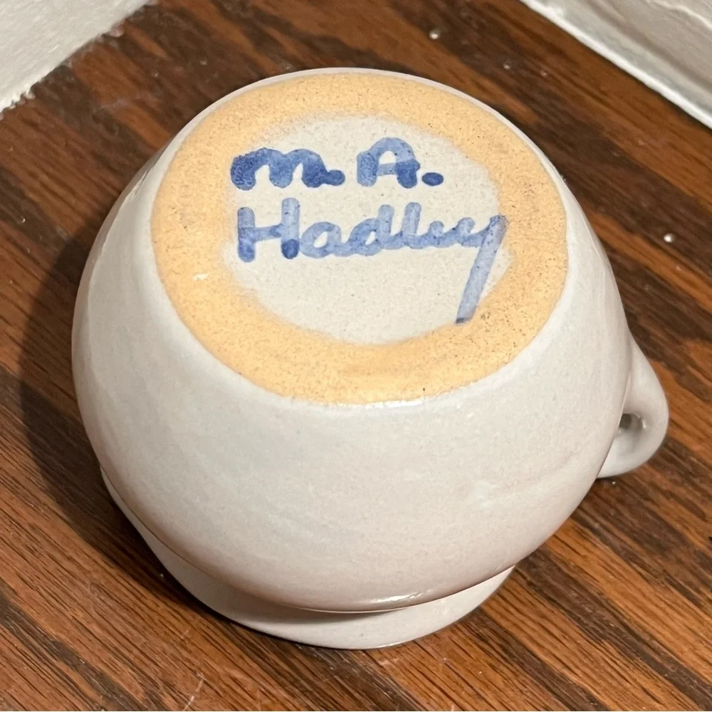 Vintage MA Hadley Ship and Whale Mini Creamer (discontinued)